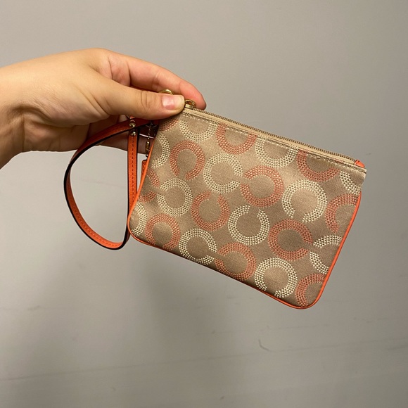 Coach Wristlet Coral Wallet - Picture 1 of 3